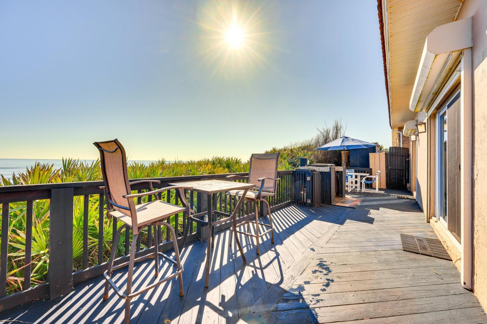 Oceanfront Oasis In Flagler Beach With Deck And Views! المظهر الخارجي الصورة